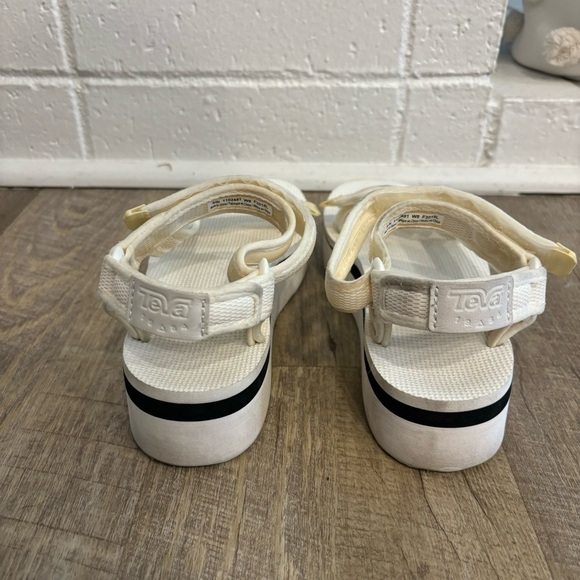 TEVAS platform white sandals - Picture 2 of 7